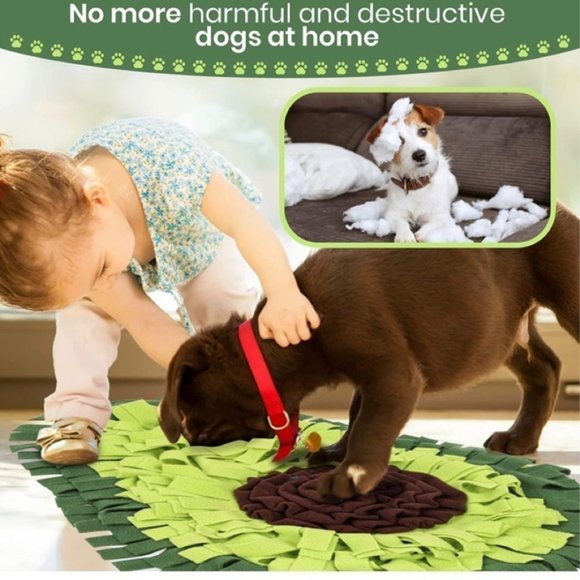Avocado Dog Snuffle Blanket Pet Interactive Mat - Picture 2 of 7